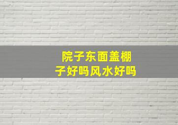 院子东面盖棚子好吗风水好吗