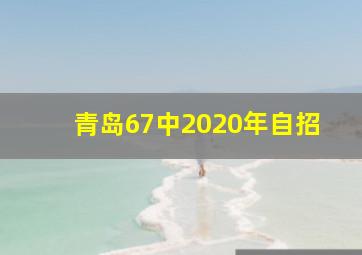 青岛67中2020年自招