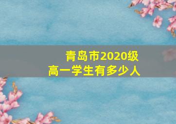 青岛市2020级高一学生有多少人