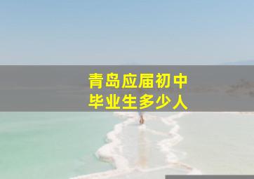 青岛应届初中毕业生多少人