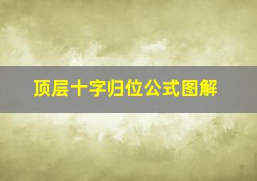 顶层十字归位公式图解