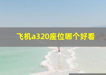 飞机a320座位哪个好看