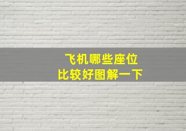 飞机哪些座位比较好图解一下