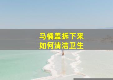 马桶盖拆下来如何清洁卫生