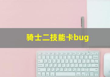 骑士二技能卡bug