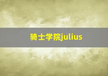 骑士学院julius