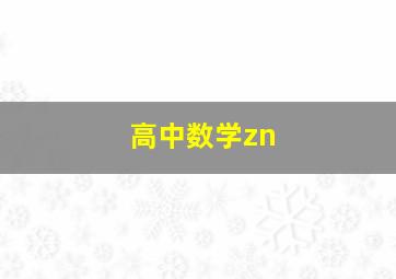 高中数学zn