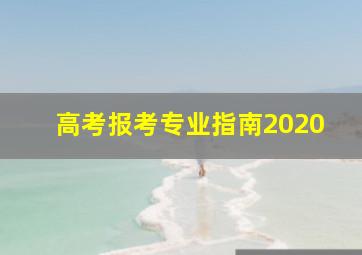 高考报考专业指南2020