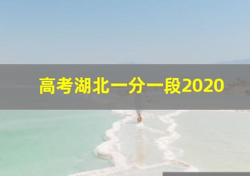 高考湖北一分一段2020