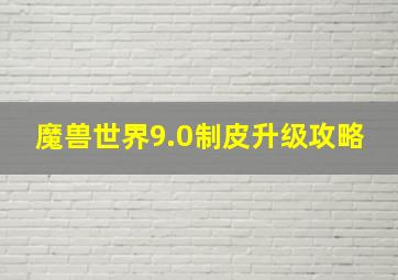 魔兽世界9.0制皮升级攻略