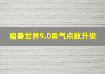 魔兽世界9.0勇气点数升级