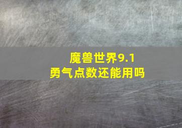 魔兽世界9.1勇气点数还能用吗