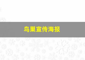 鸟巢宣传海报