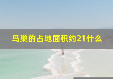 鸟巢的占地面积约21什么