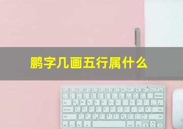 鹏字几画五行属什么