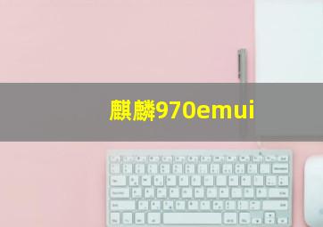 麒麟970emui