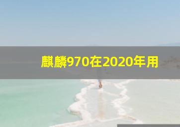 麒麟970在2020年用