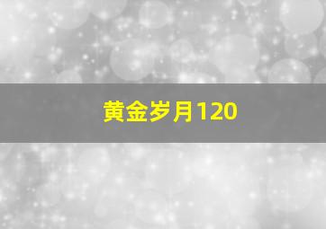 黄金岁月120