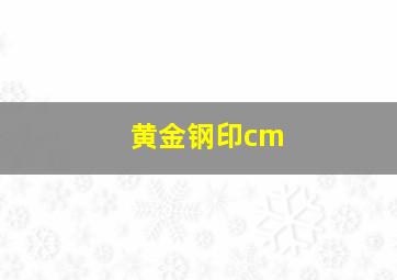 黄金钢印cm