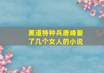 黑道特种兵唐峰娶了几个女人的小说