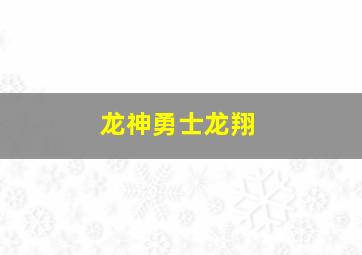 龙神勇士龙翔